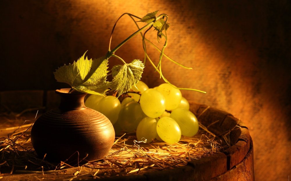 Натюрморт на темном фоне