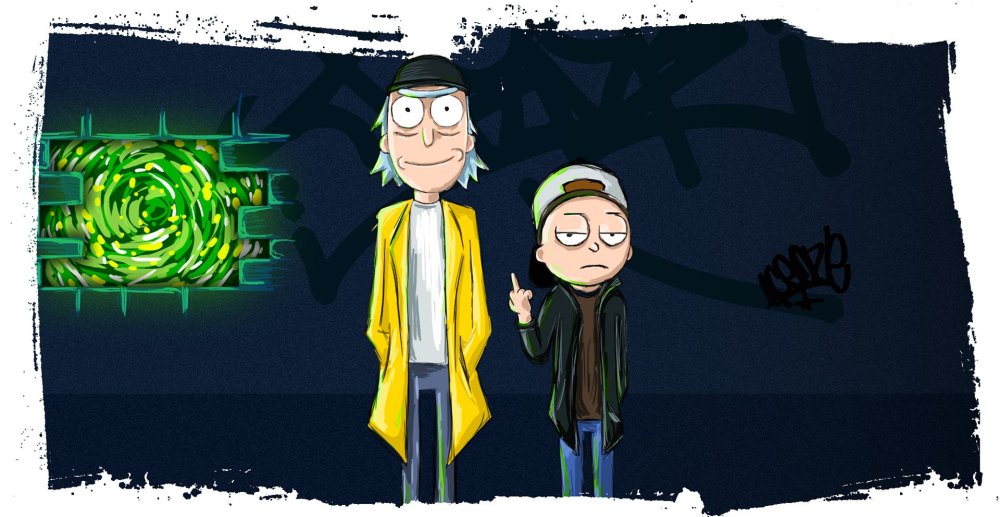 Рик и Морти Морти Рик арт