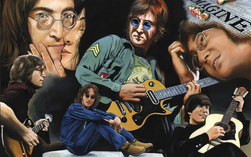 Коллаж рок групп