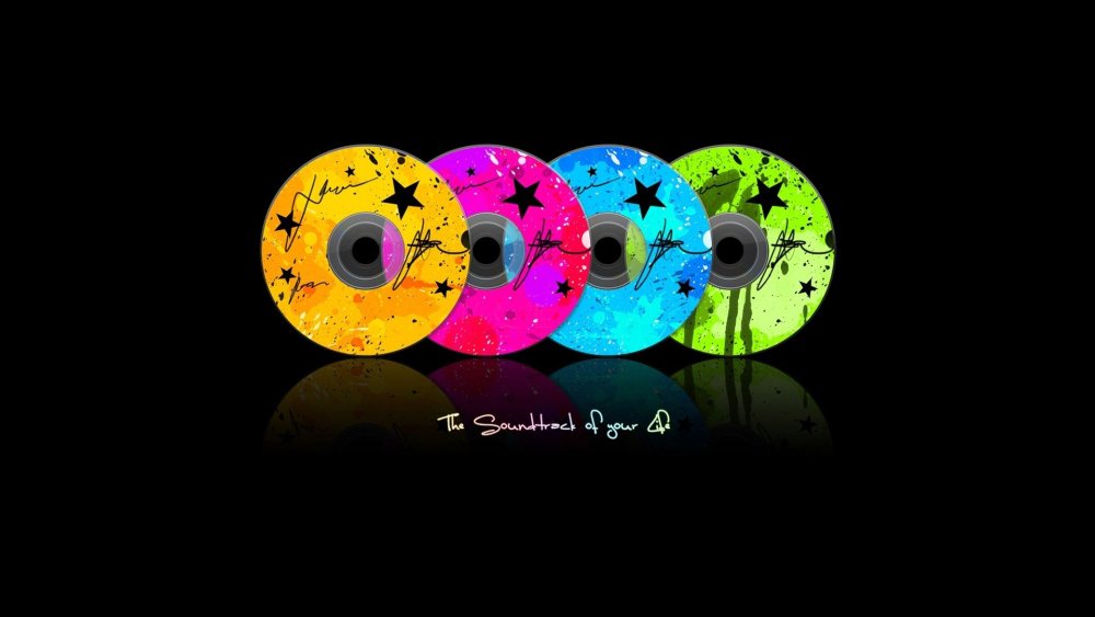 Виниловая пластинка черно белая