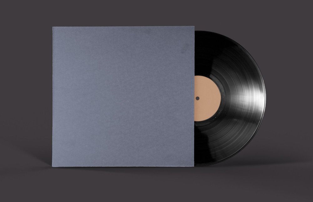 Виниловые пластинки в коробке