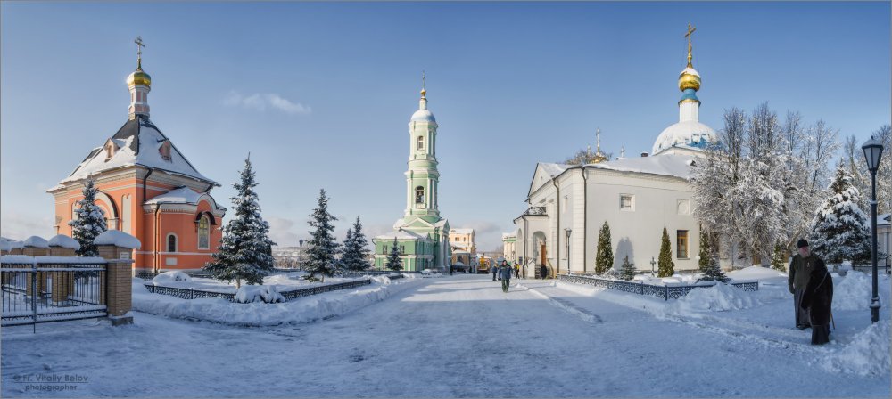 Оптина пустынь монастырь зимой