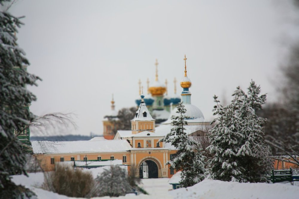 Калуга Оптина пустынь зима