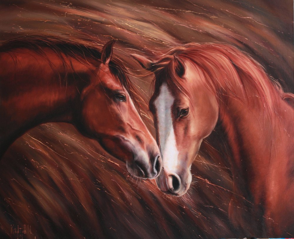 Необычные картины лошадей