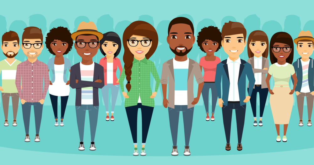 Много людей в очереди