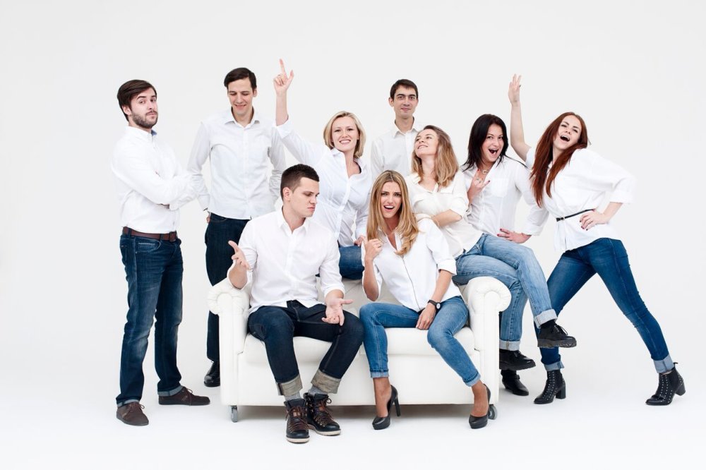 Необычная групповая фотосессия