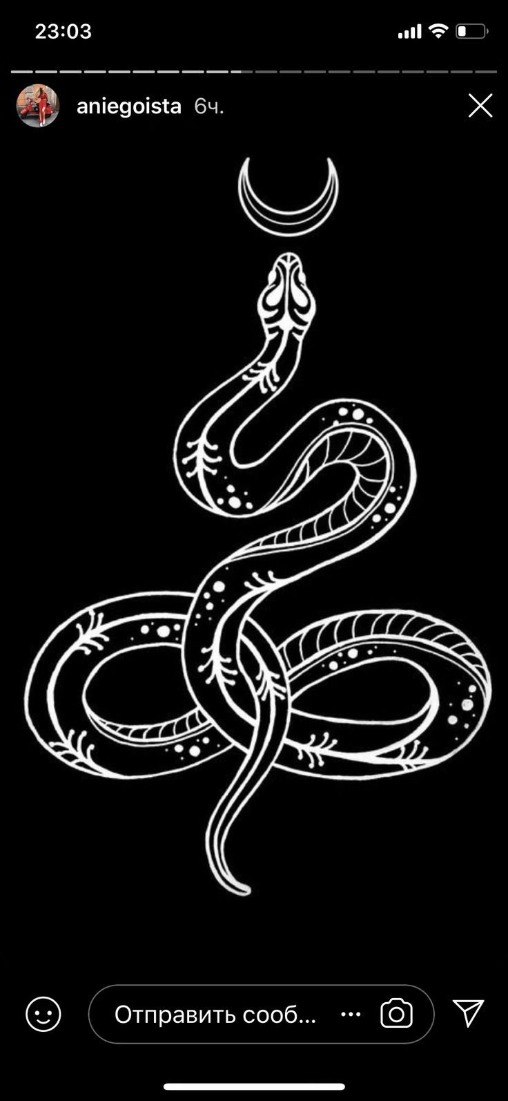 Змея вытянутая