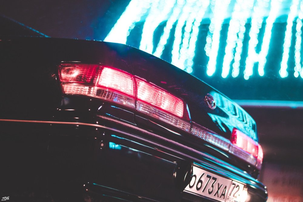 Toyota Mark II дрифт ночной