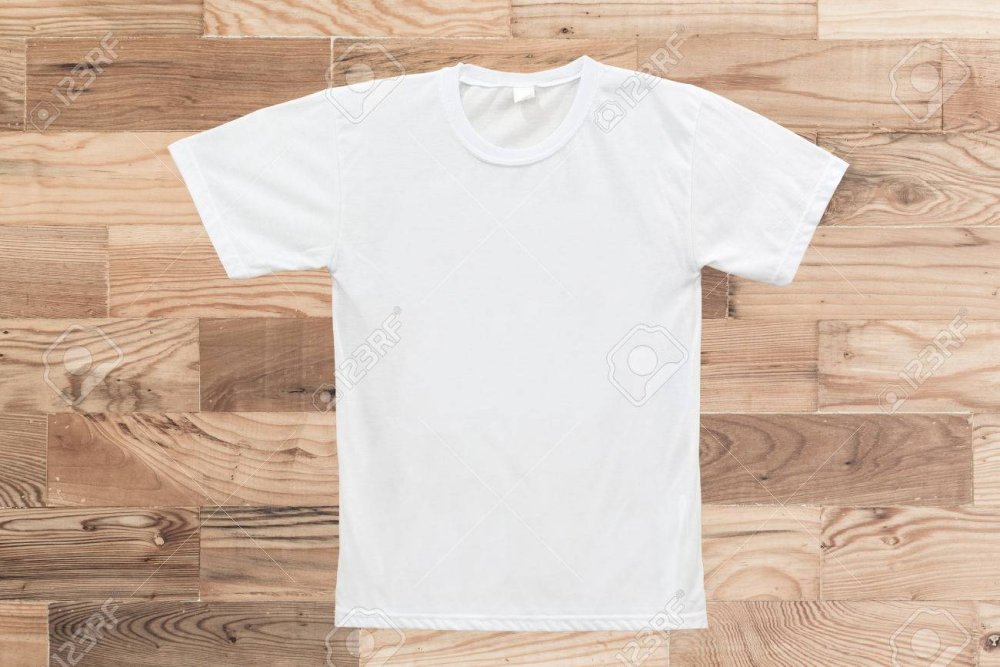 Белая детская футболка спереди и сзади