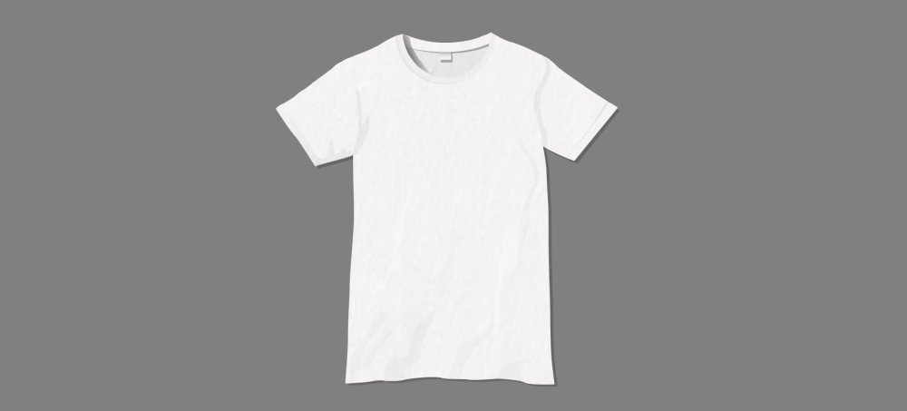 Белая футболка сзади