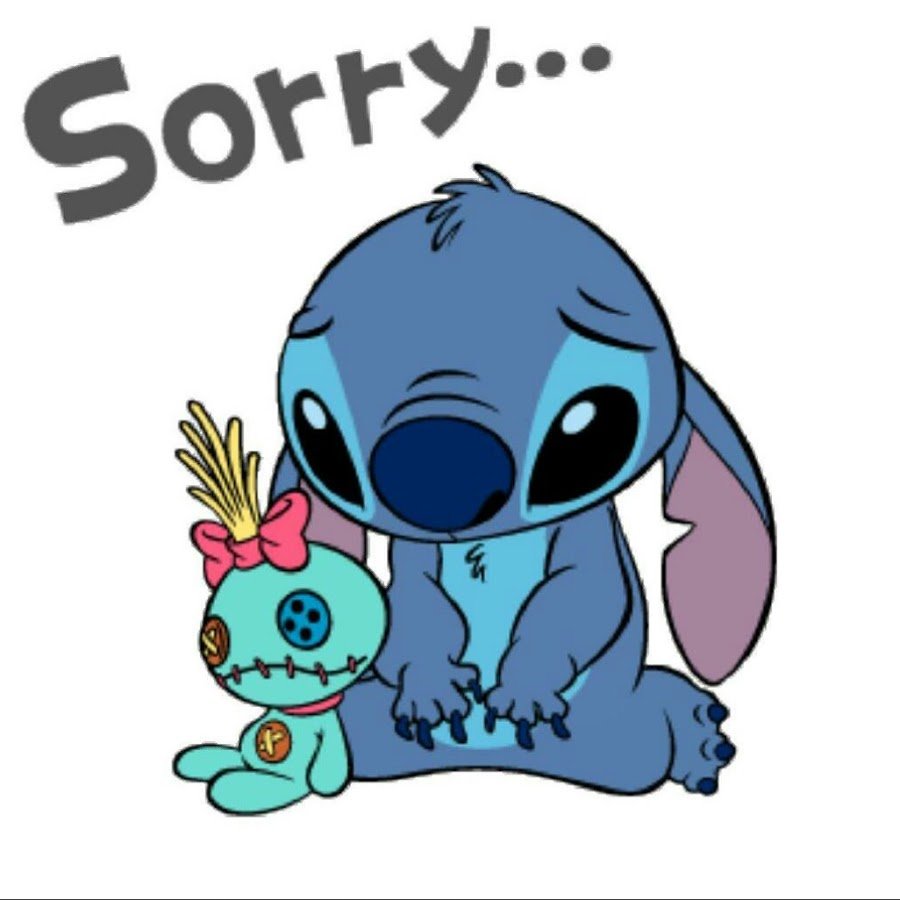 Стич на чёрном фоне