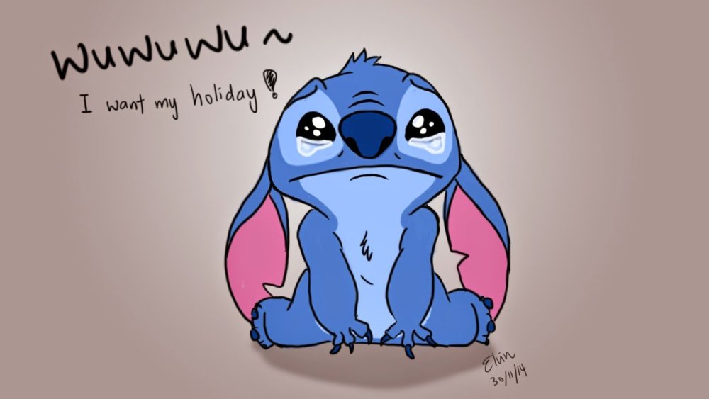 Парные обои Стич