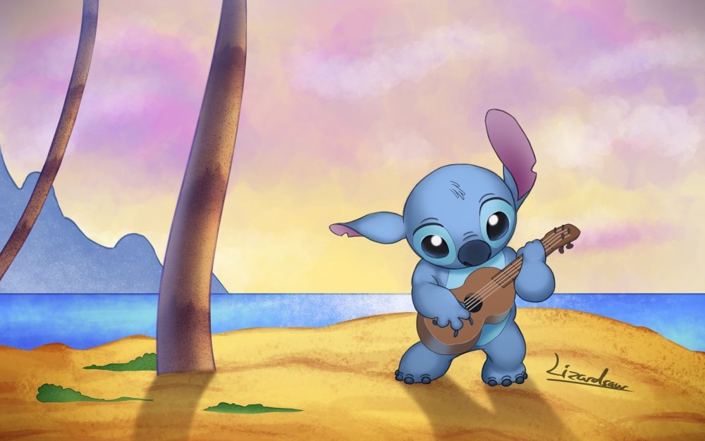 Лило и Стич арт