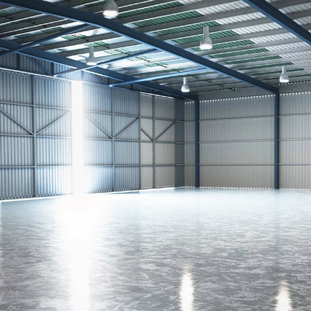 Пустой ангар интерьер