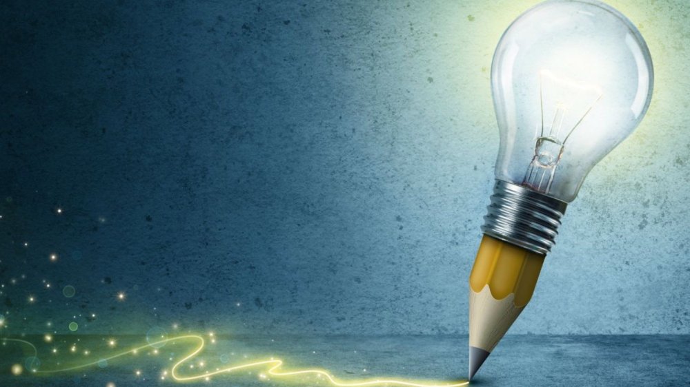 Фон человек и лампочка