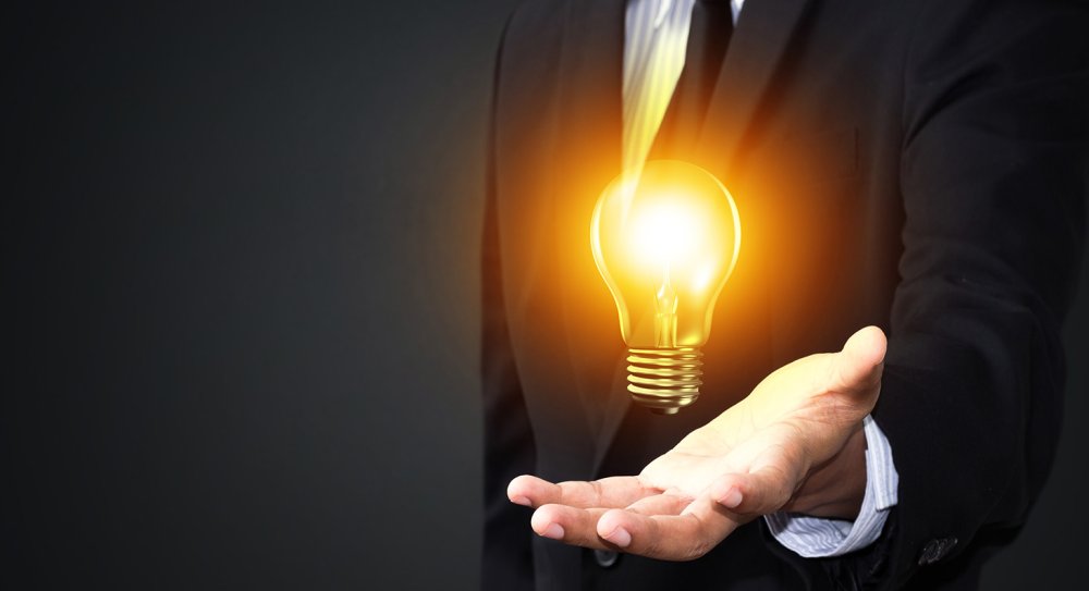 Лампа в руке