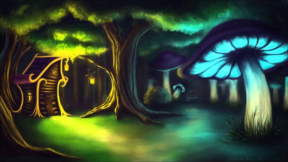 Обои на рабочий стол грибы психоделика