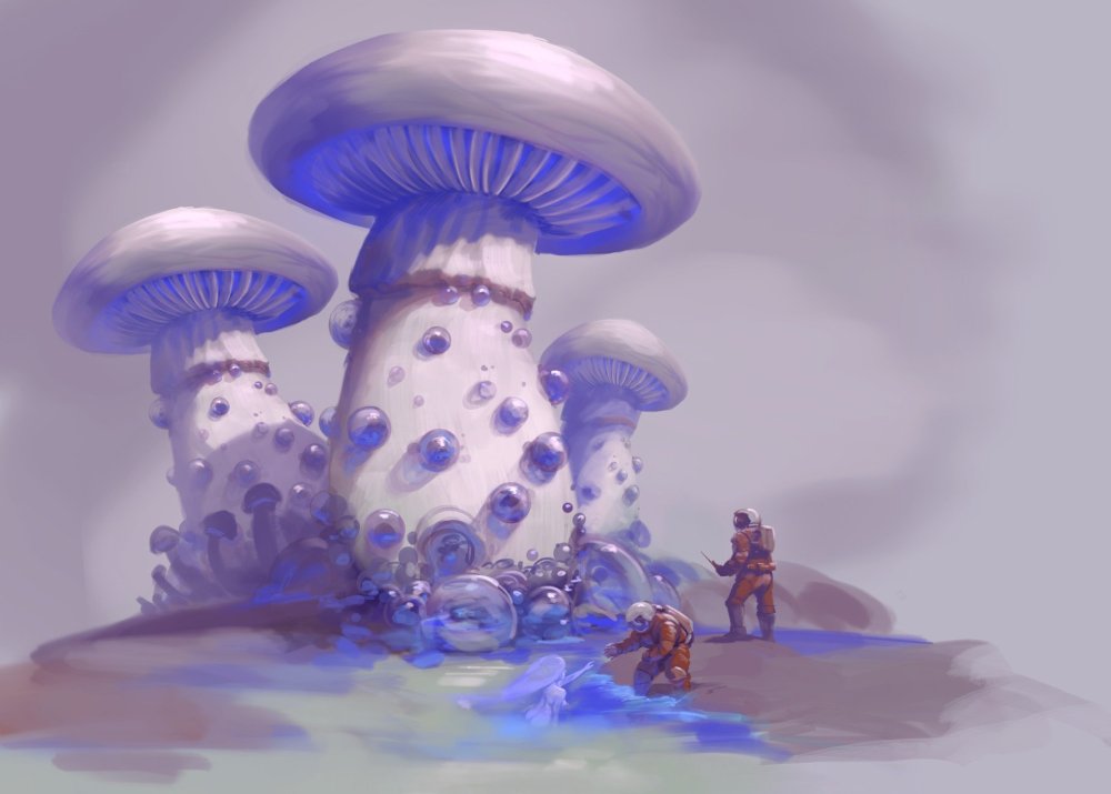 Инопланетный пейзаж арт