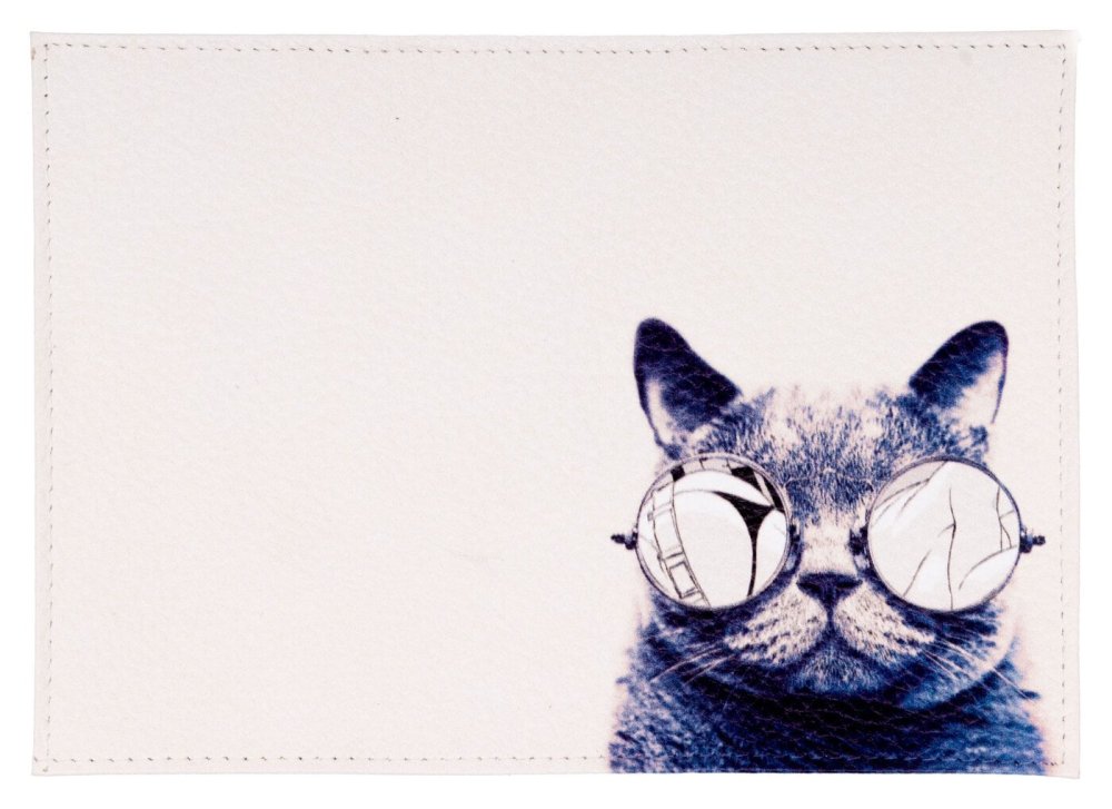 Кот в очках рисунок