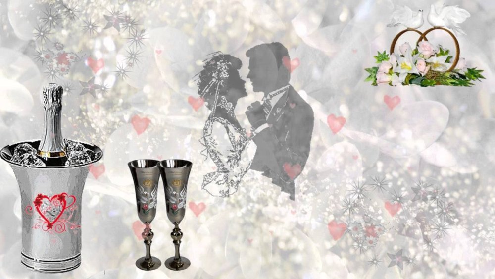 Свадебный фон для коллажа