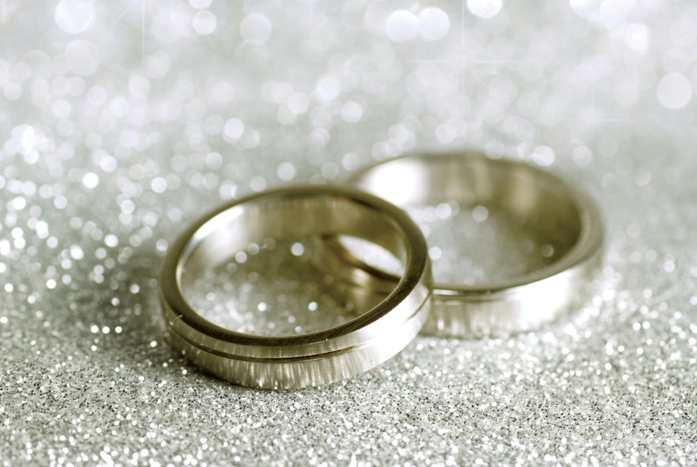 Фоторамка серебряная свадьба