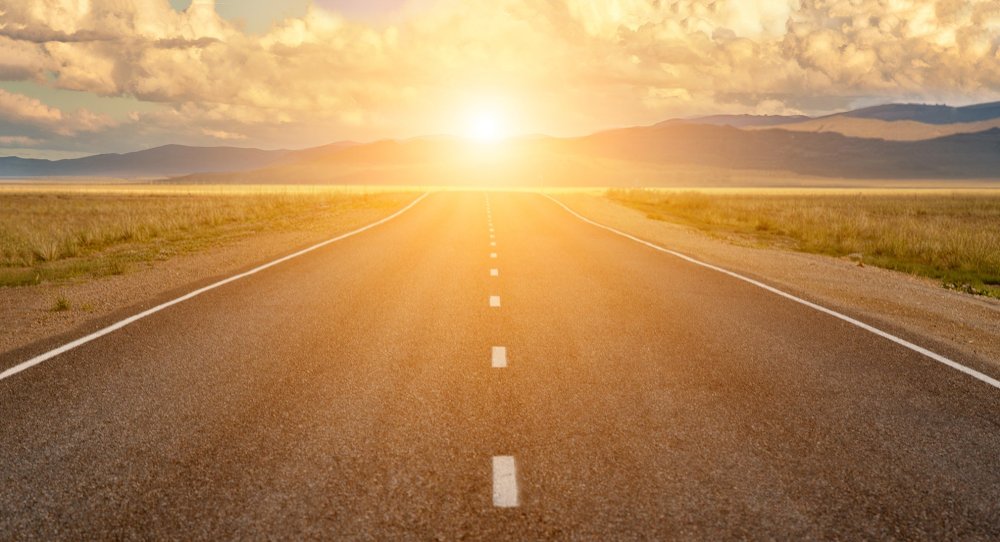 Дорога солнце Горизонт