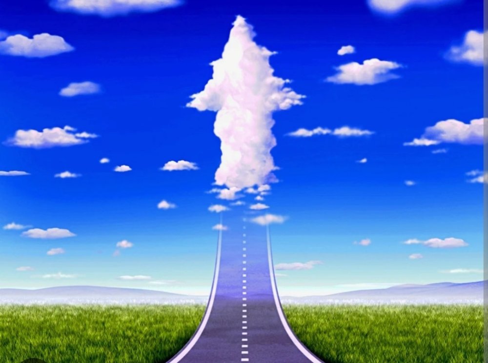 Пустыня дорога закат