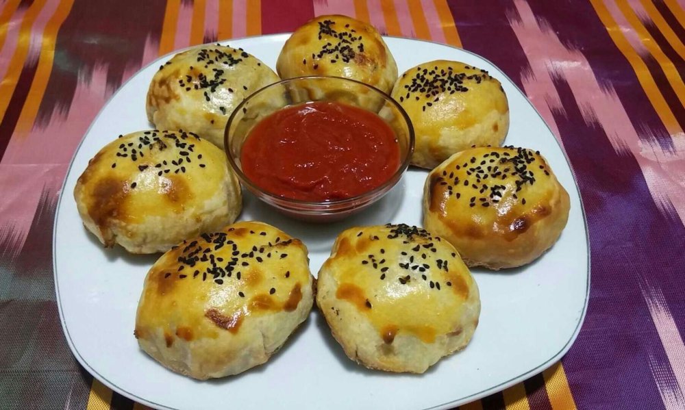 Самса узбекская круглая тандырная