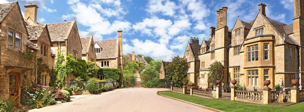 Улицы старой Англии панорама
