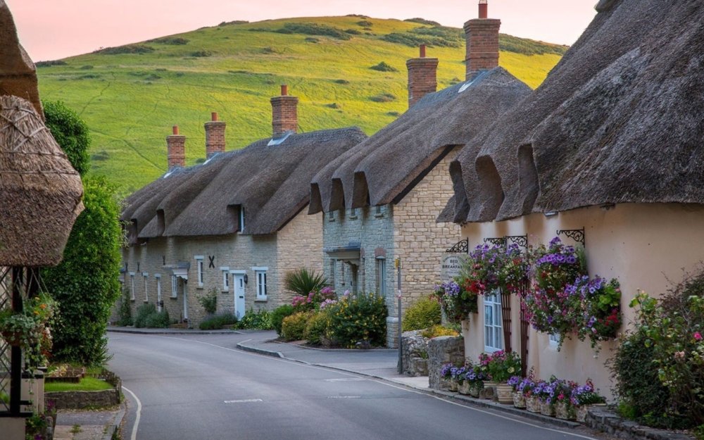 Деревня Уэст лулворт графство Дорсет Англия