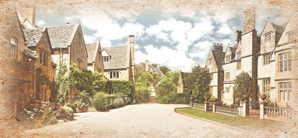 Фон старый город