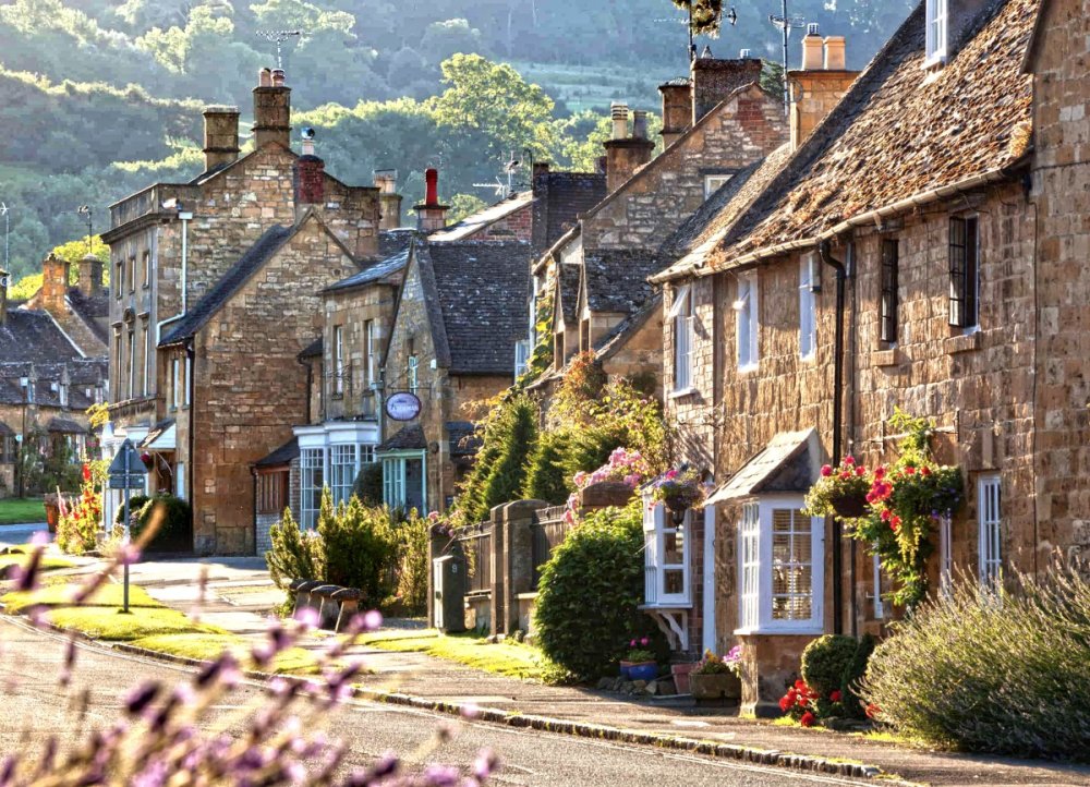 Деревня Бродвей Котсволдс Англия