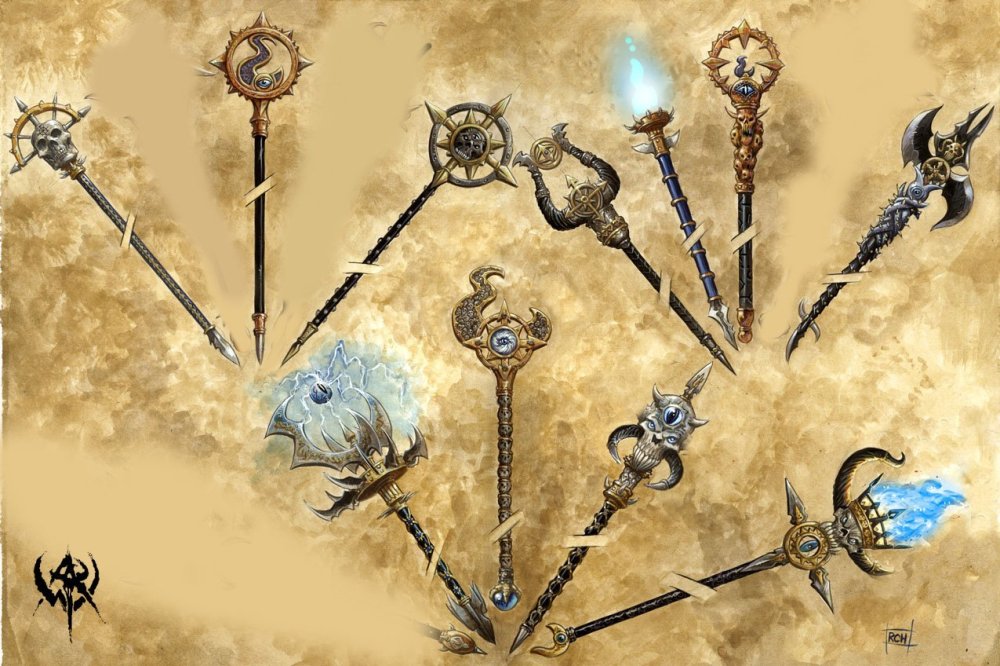 Посох мага вархаммер