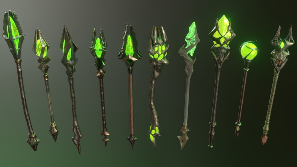 Посох модель