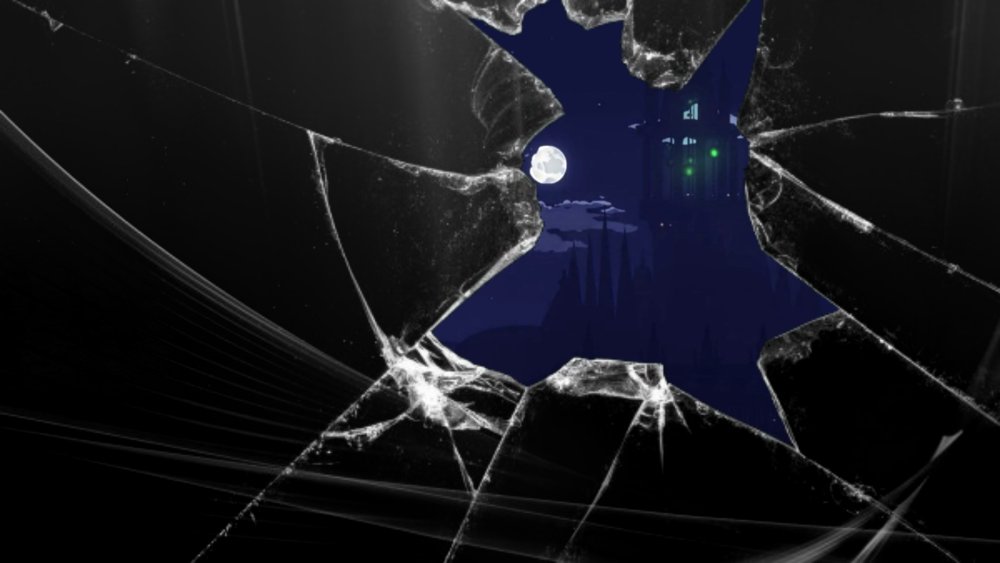 Трещины на черном фоне