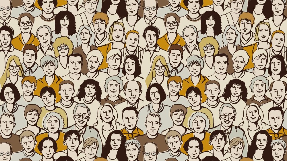 Много нарисованных людей