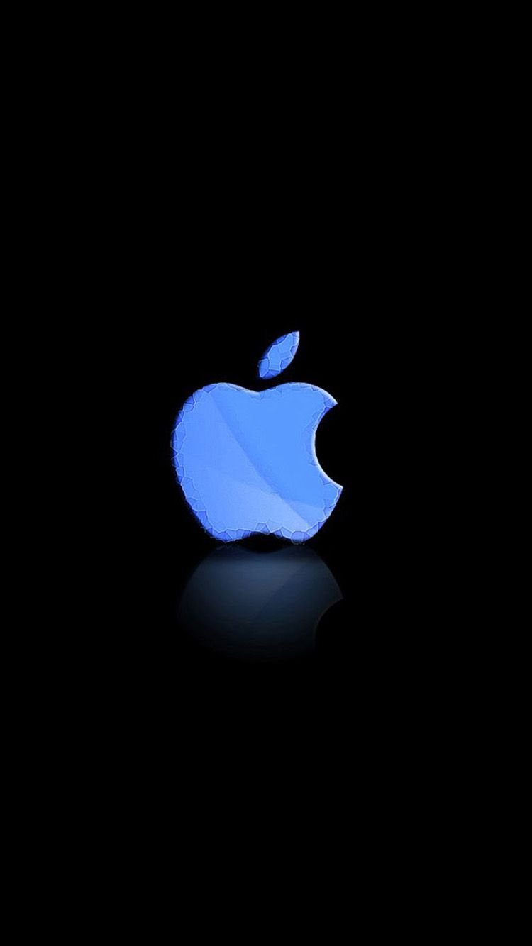 Apple на черном фоне