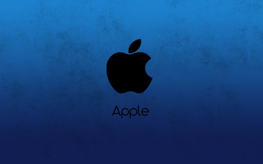 Apple синий