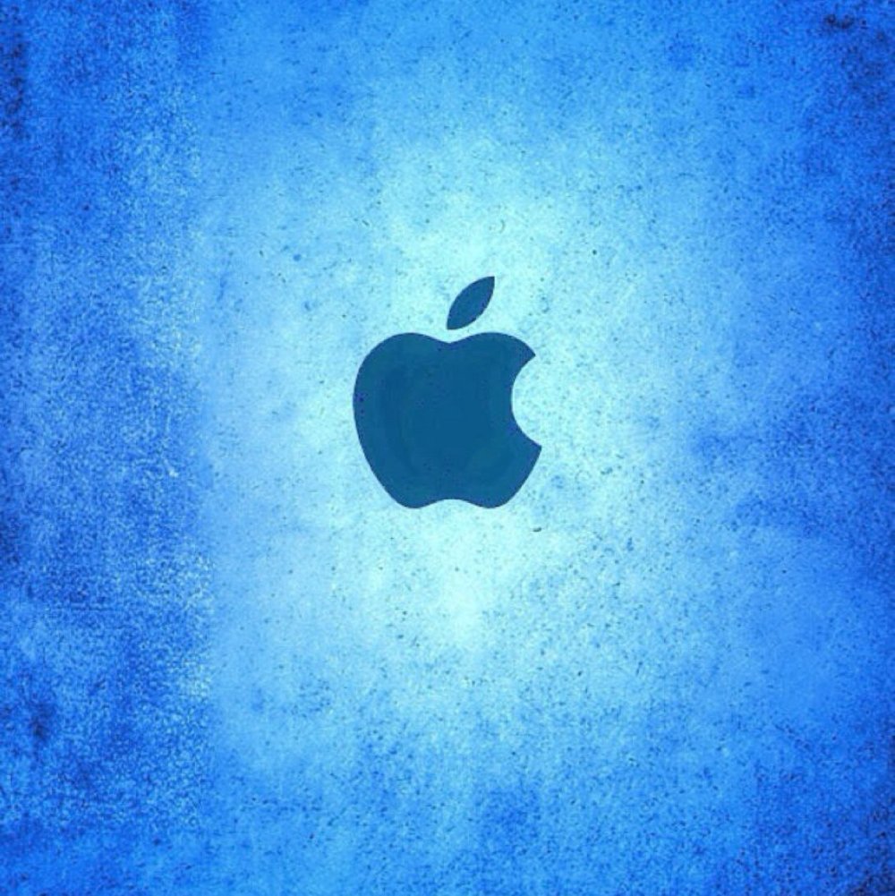 Синий фон на айфон