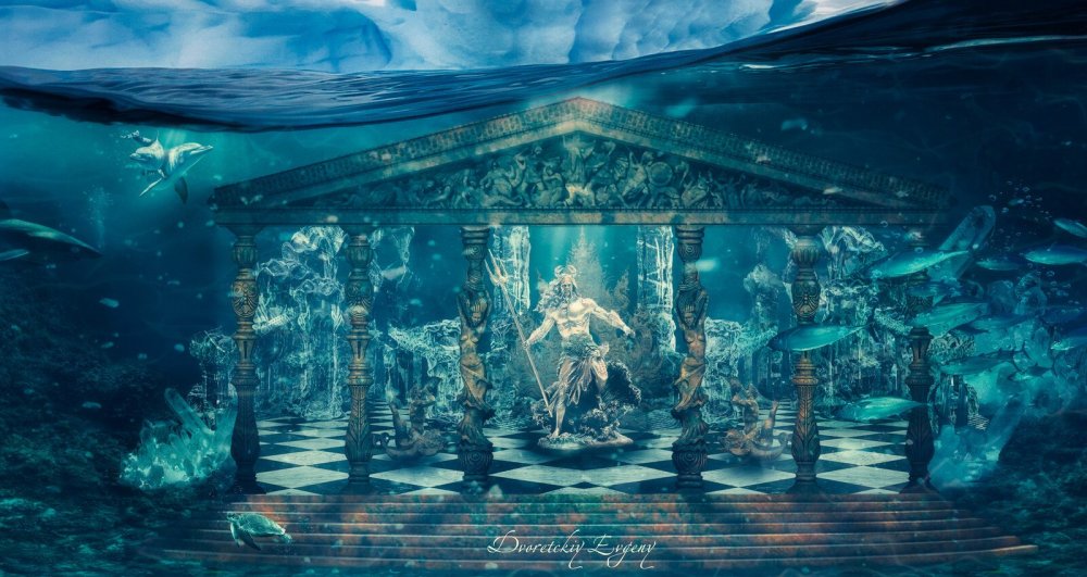 Атлантида дворец Посейдона