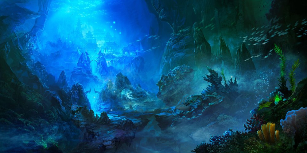 Подводные пейзажи арт