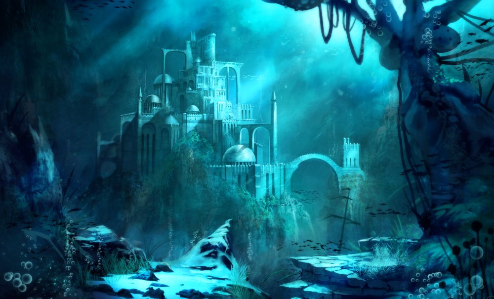 Атлантида дворец Посейдона