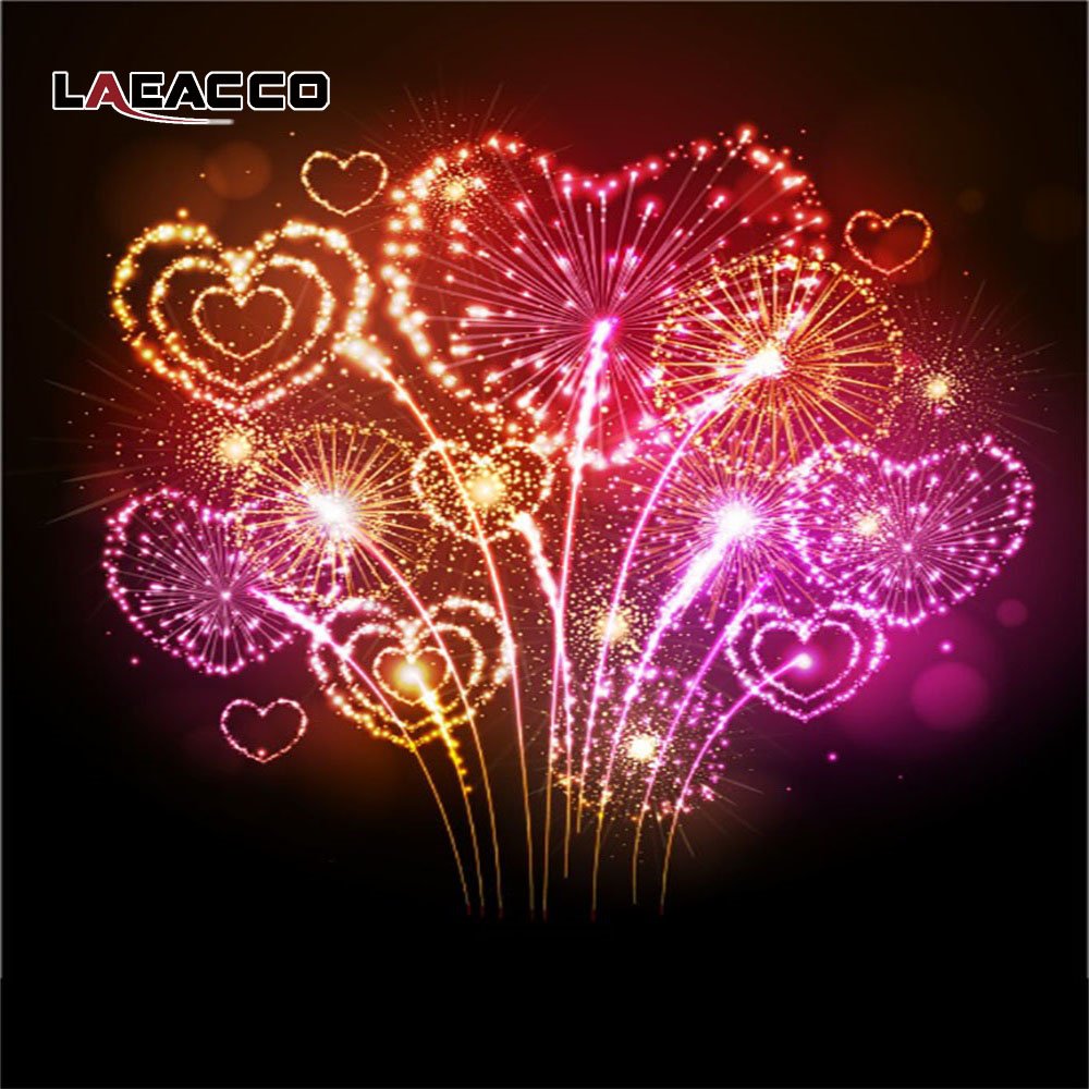 Фейерверк в форме сердца