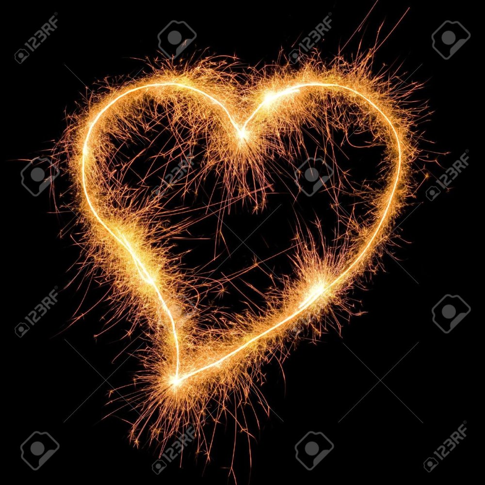 Фейерверк в виде сердечка