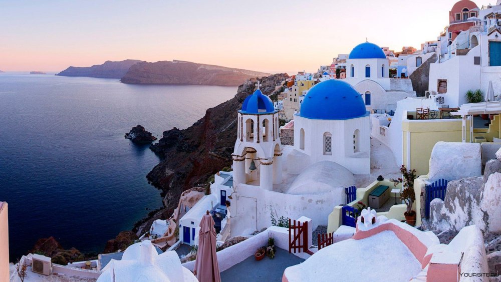 Город ия остров Санторини Греция