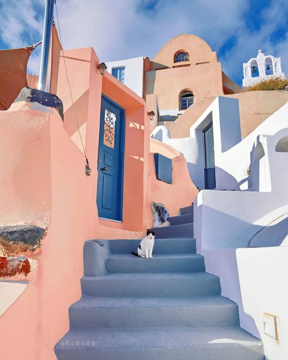 Греция улочки Санторини