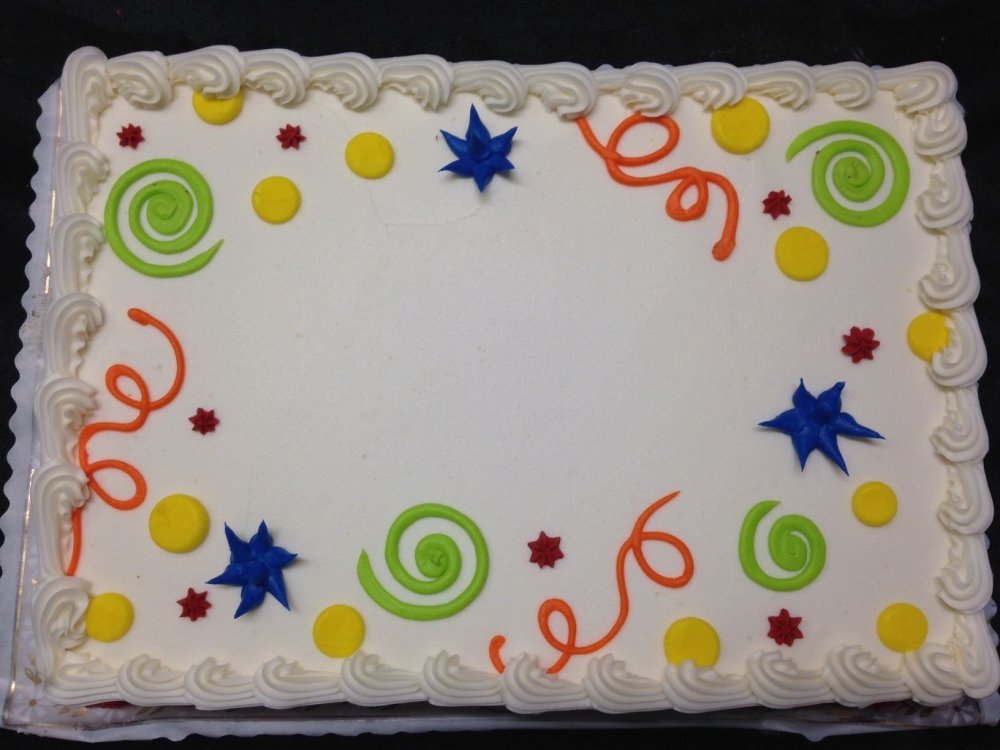 Квадратный торт с цветами