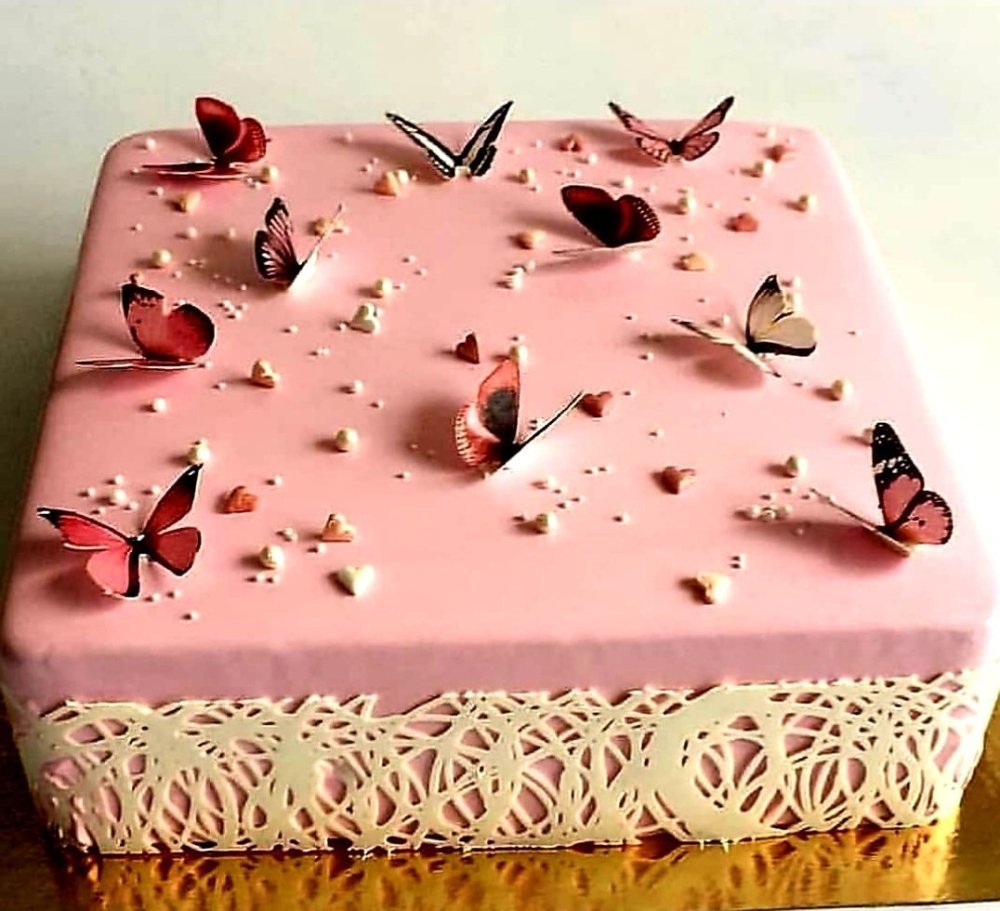 Торт прямоугольный кремовый