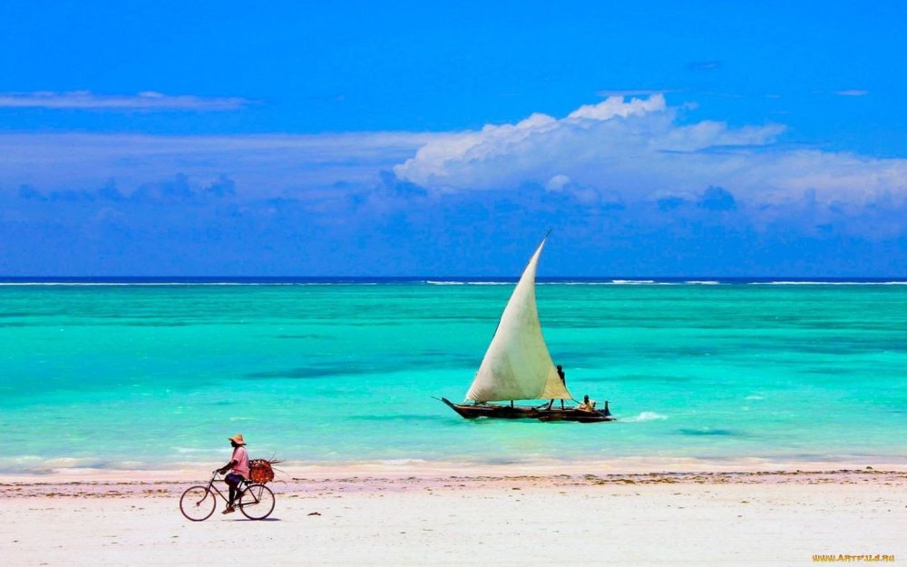 Танзания Занзибар море