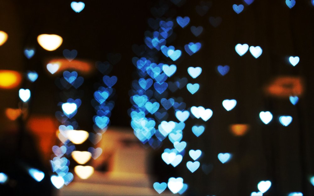 Боке в виде сердца